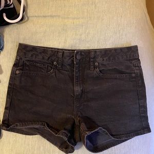 Gap black denim shorts